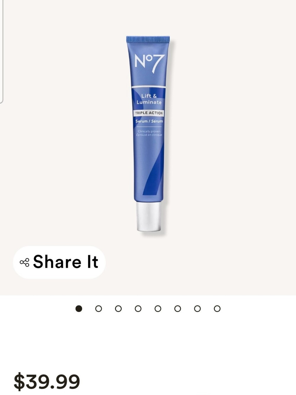 No7 Lift & Luminate Triple Action Serum